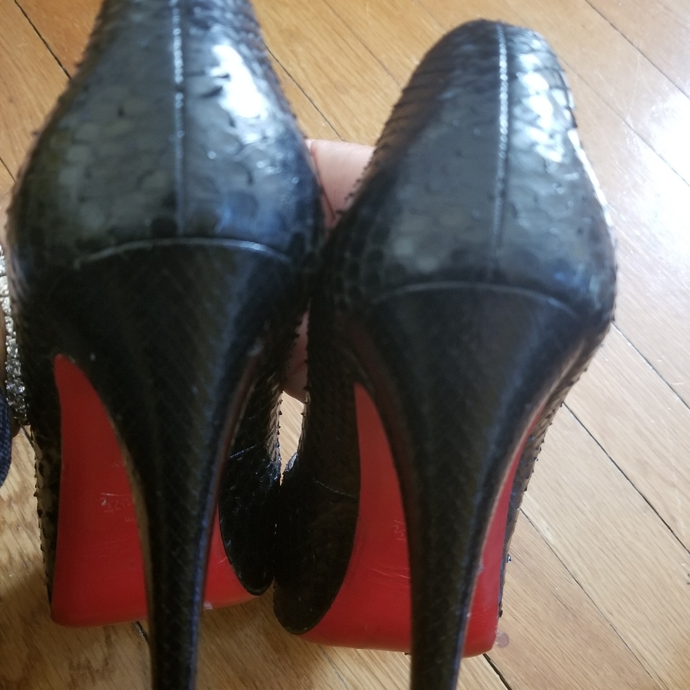 Christian Louboutin Python Heels 100% Authentic - image 5